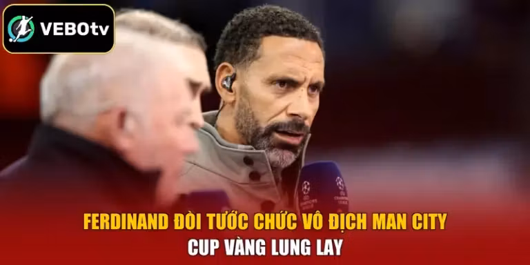 Ferdinand Đòi Tước Chức Vô Địch Man City - Cup Vàng Lung Lay
