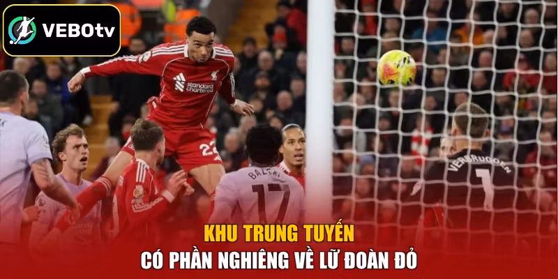 Khu trung tuyến có phần nghiêng về lữ đoàn đỏ