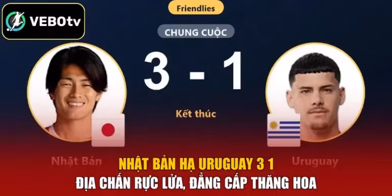 Nhật Bản Hạ Uruguay 3 1 - Địa Chấn Rực Lửa, Đẳng Cấp Thăng Hoa