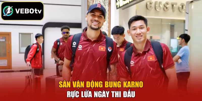 Sân vận động Bung Karno rực lửa ngày thi đấu