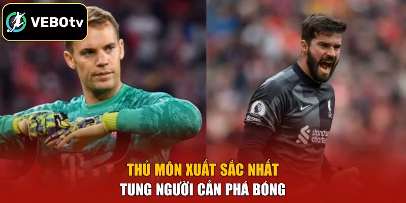 Thủ môn xuất sắc nhất tung người cản phá bóng